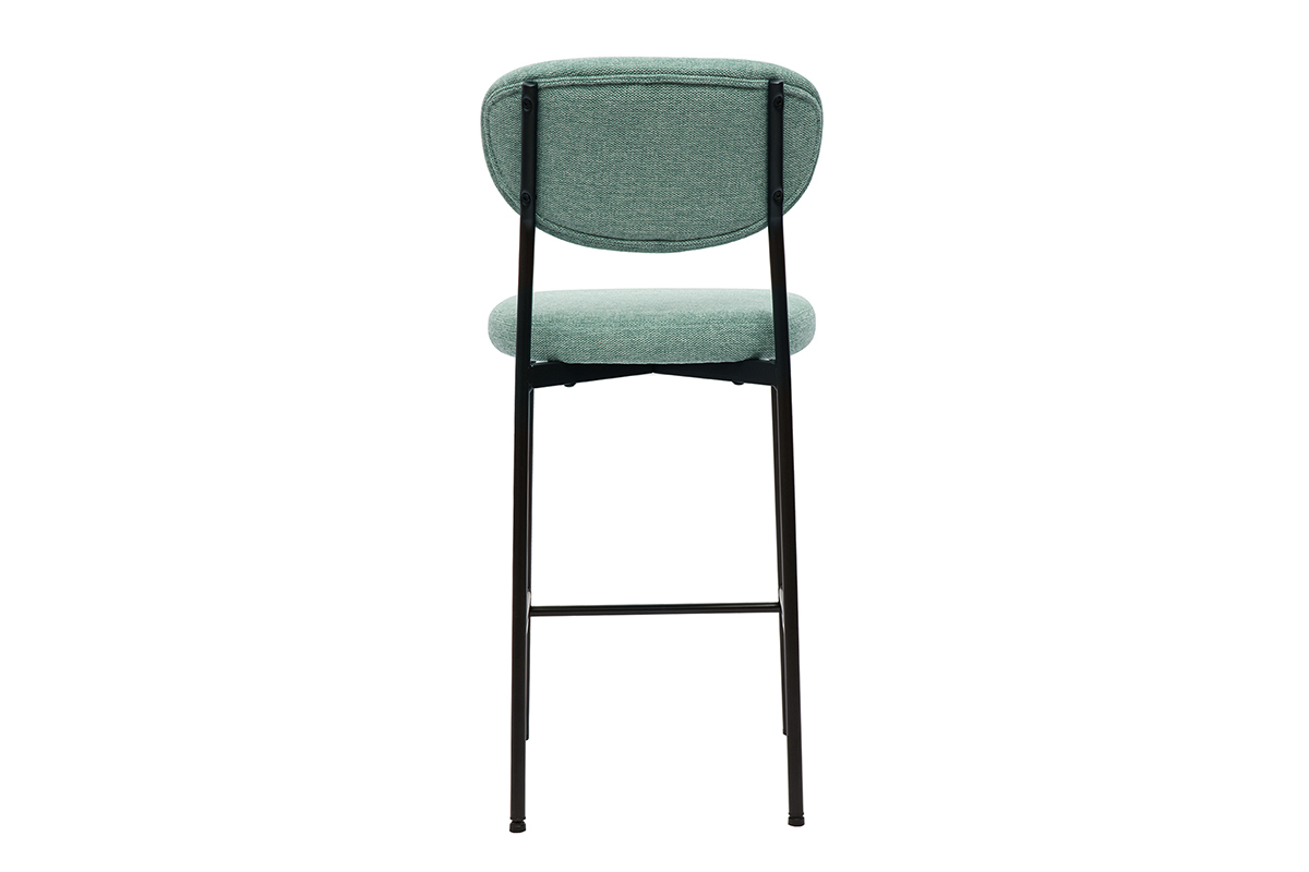 Barhocker mit fester Sitzflche aus strukturiertem Samtgewebe in Cladon H65 cm (2er-Set) BREKA