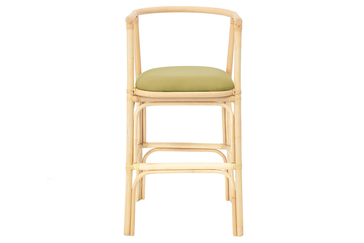 Barhocker mit Rattanfu JUNGLE