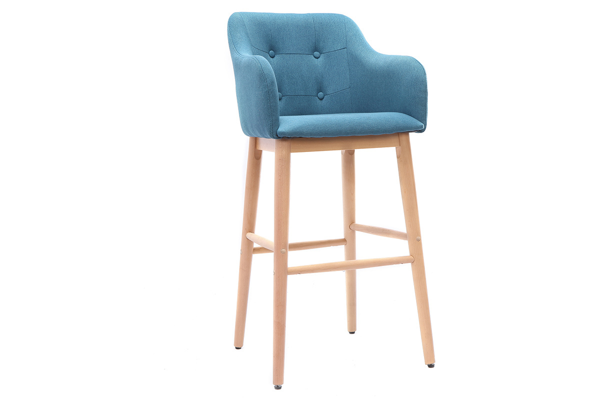 Barhocker skandinavisch 75 cm Blau BALTIK