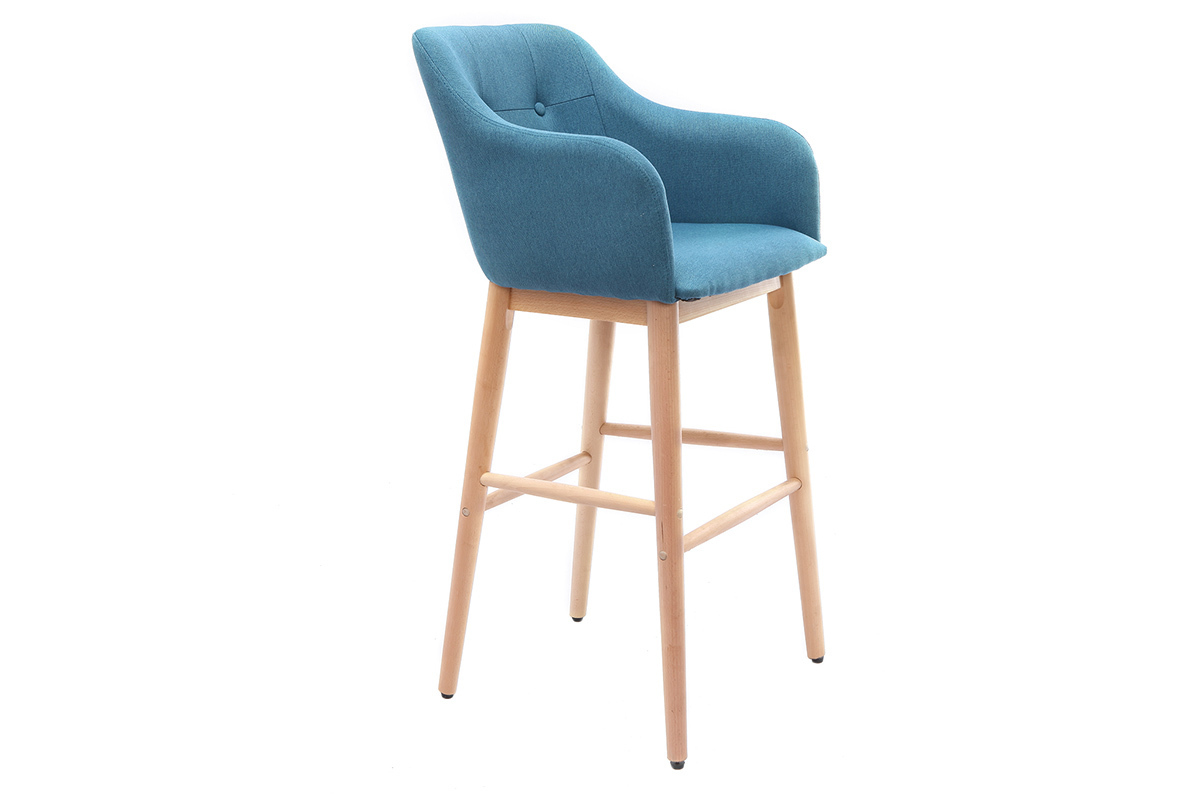 Barhocker skandinavisch 75 cm Blau BALTIK