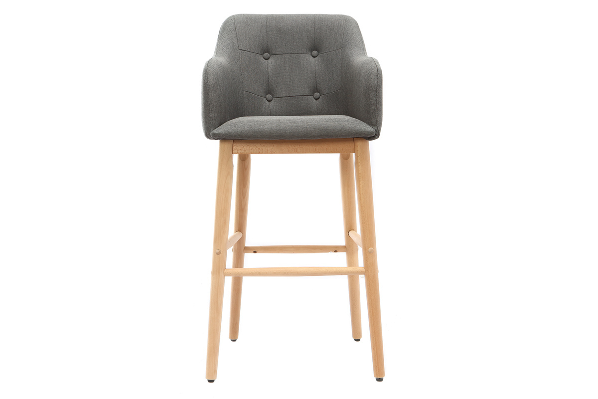 Barhocker skandinavisch 75 cm Dunkelgrau BALTIK