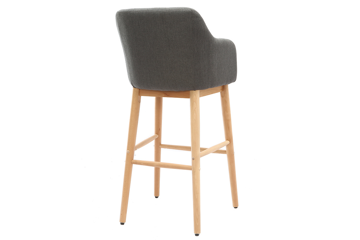 Barhocker skandinavisch 75 cm Dunkelgrau BALTIK