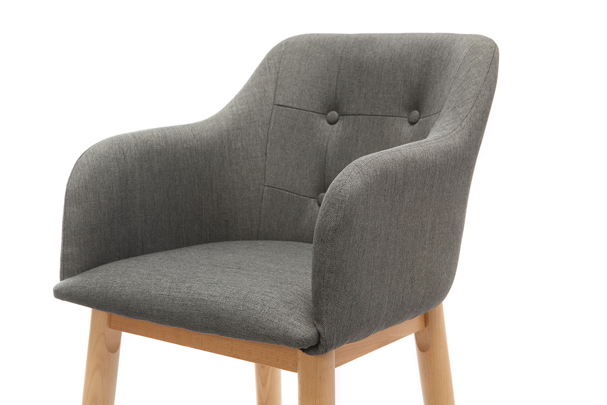 Barhocker skandinavisch 75 cm Dunkelgrau BALTIK