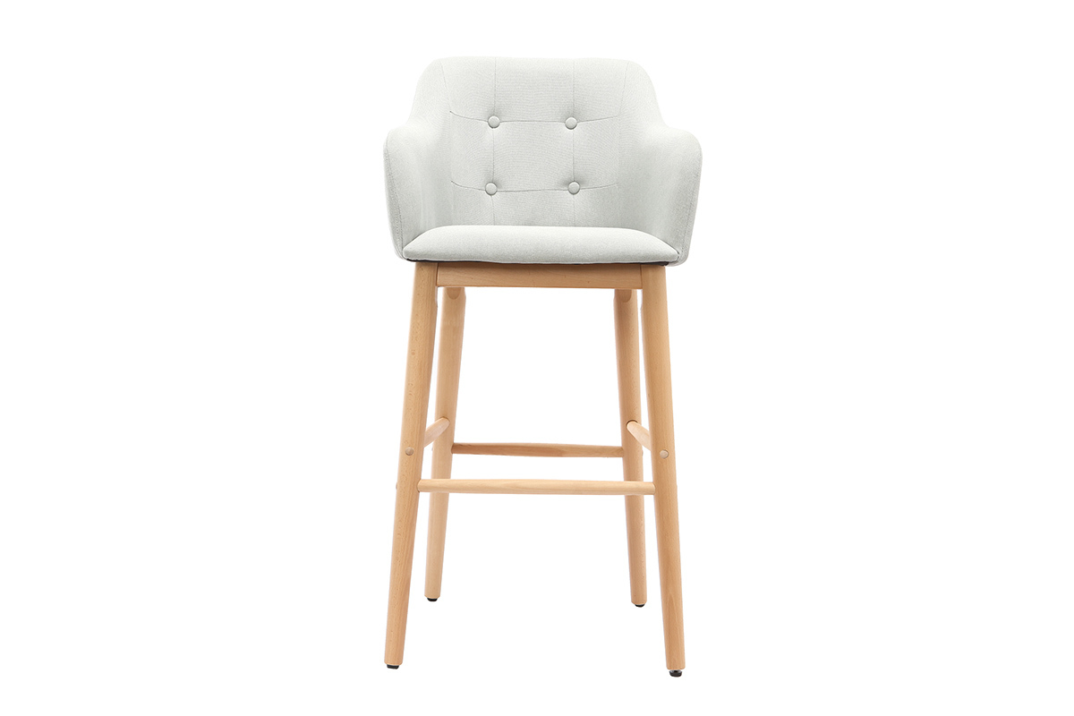 Barhocker skandinavisch 75 cm Hellgrau BALTIK
