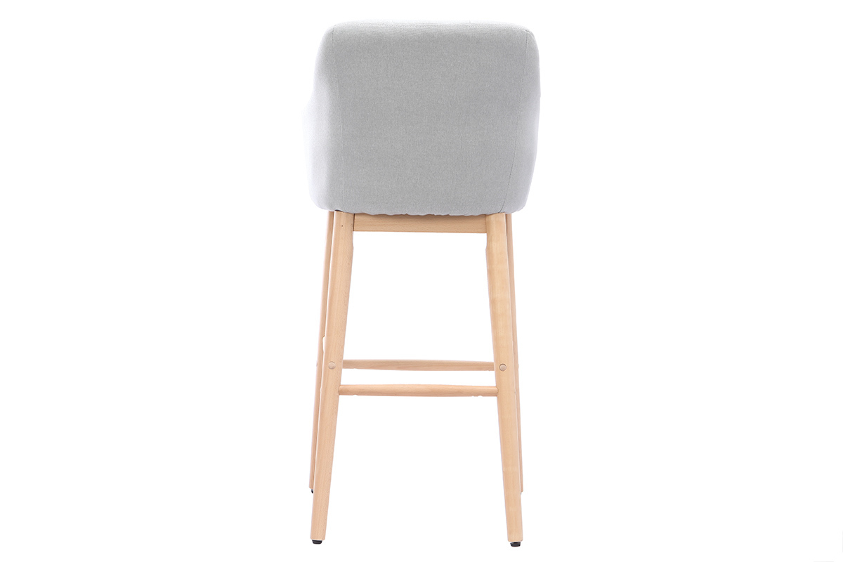 Barhocker skandinavisch 75 cm Hellgrau BALTIK