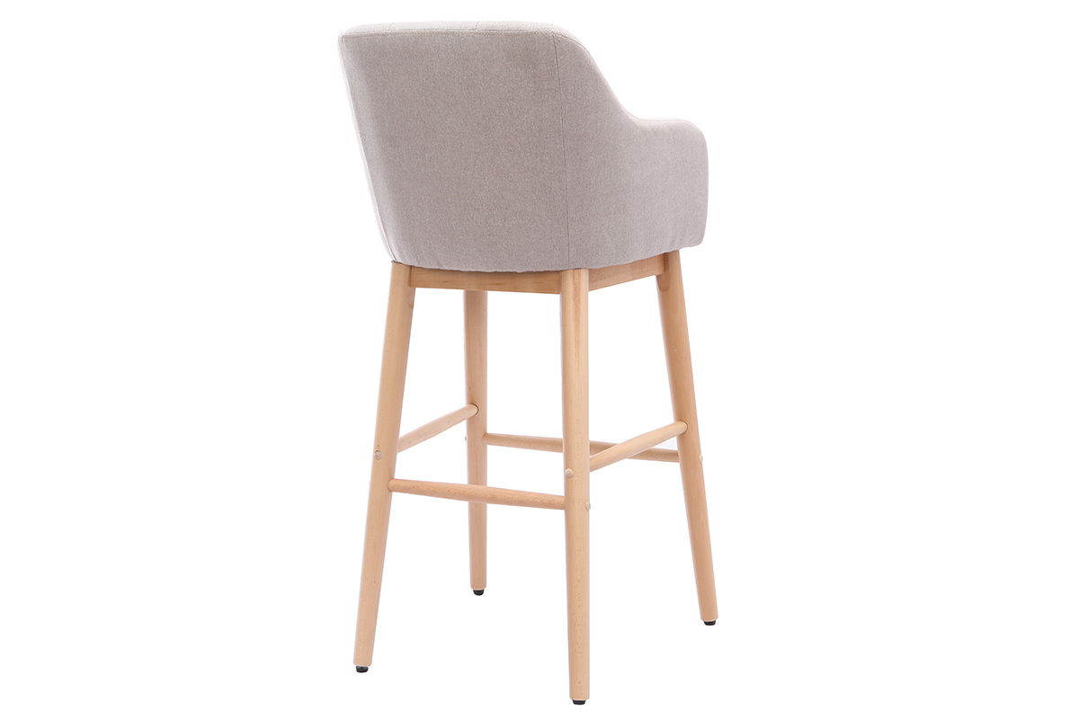 Barhocker skandinavisch 75 cm naturfarben BALTIK