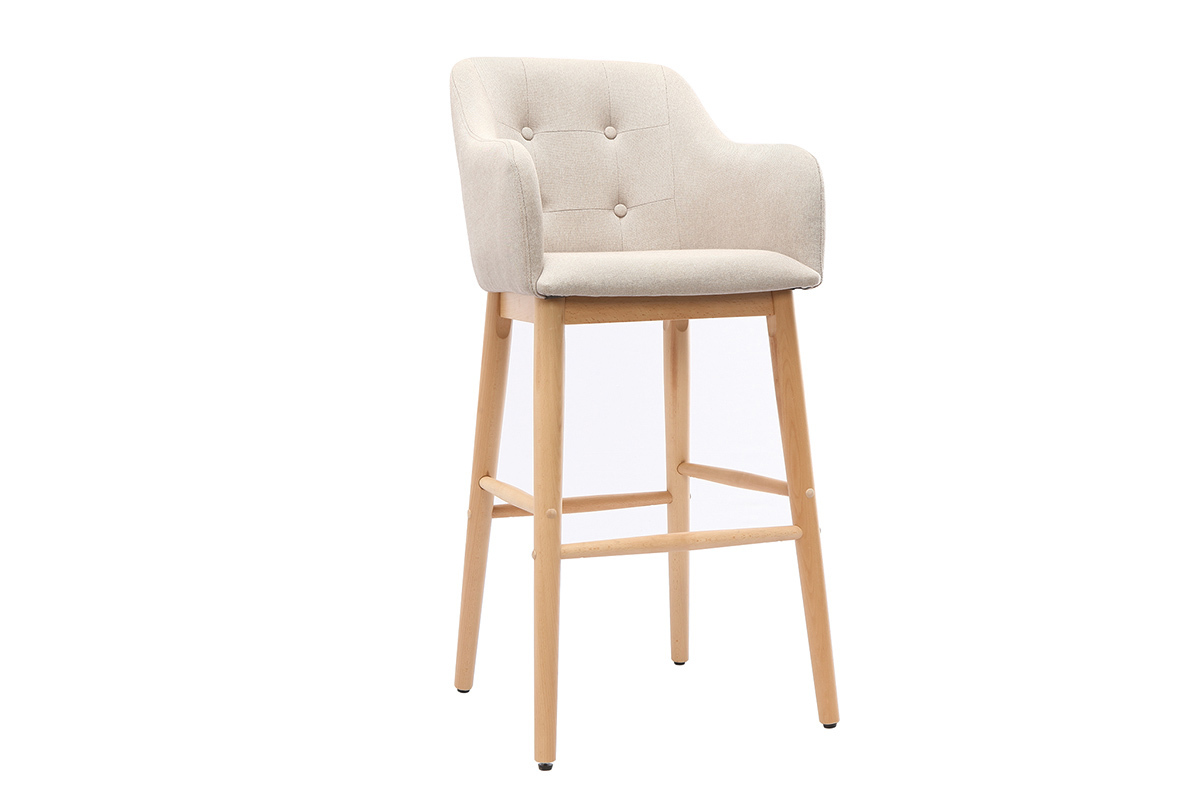 Barhocker skandinavisch 75 cm naturfarben BALTIK