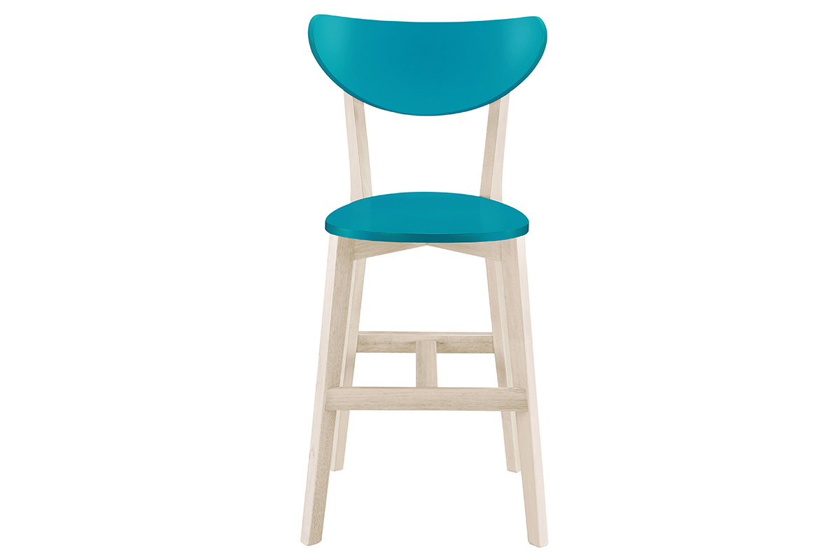 Barhocker Skandinavisch Blaugrn 65 cm (2 Stck.) LEENA