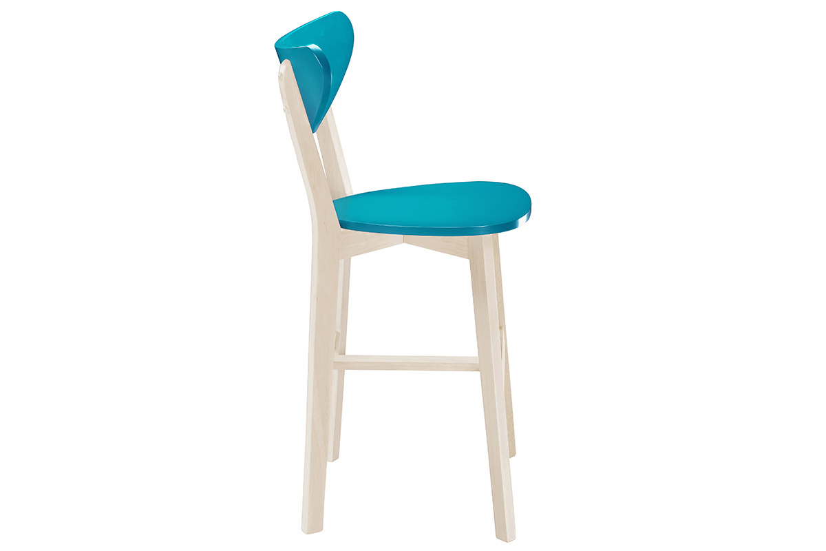 Barhocker Skandinavisch Blaugrn 65 cm (2 Stck.) LEENA