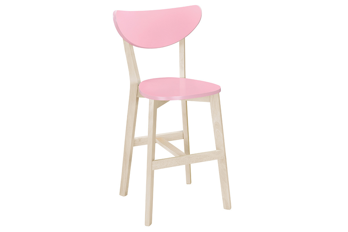 Barhocker Skandinavisch Rosa 65 cm (2 Stck.) LEENA