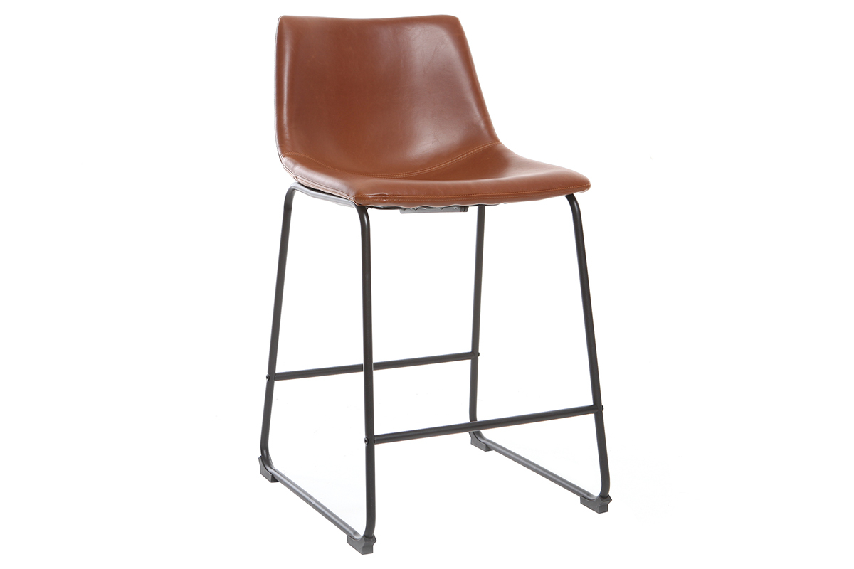 Barhocker Vintage Hellbraun 61cm 2er Set NEW ROCK