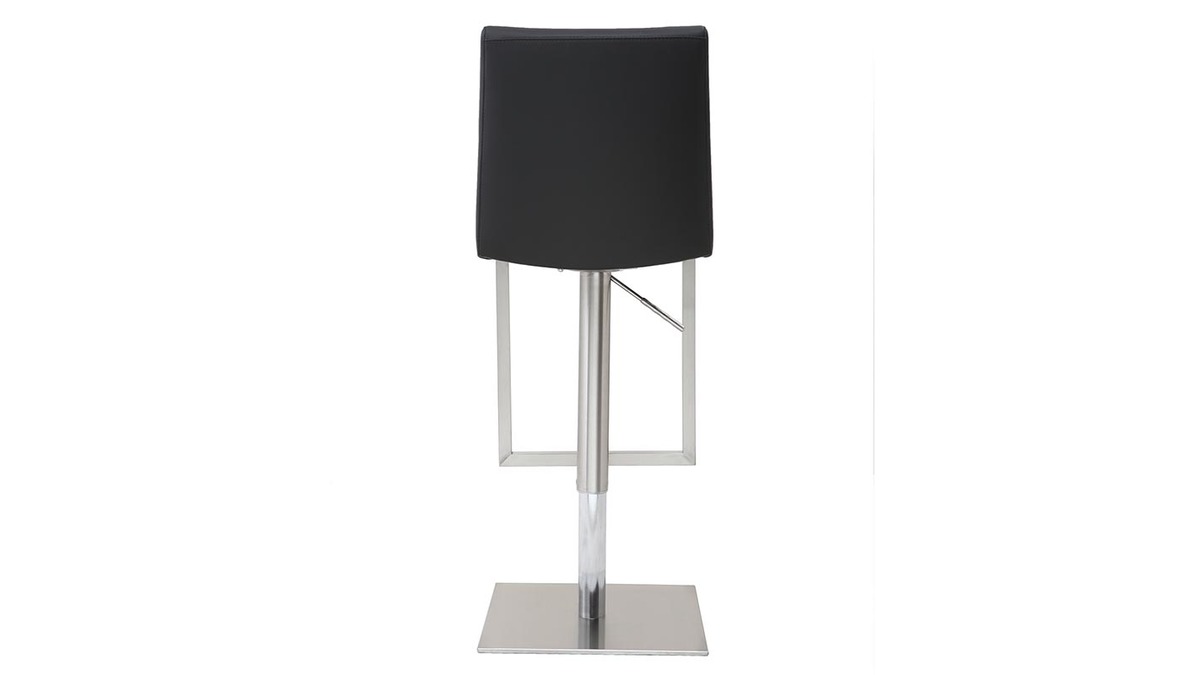 Barhocker zeitgenssisches Design - Metall und PU Schwarz - KYLE