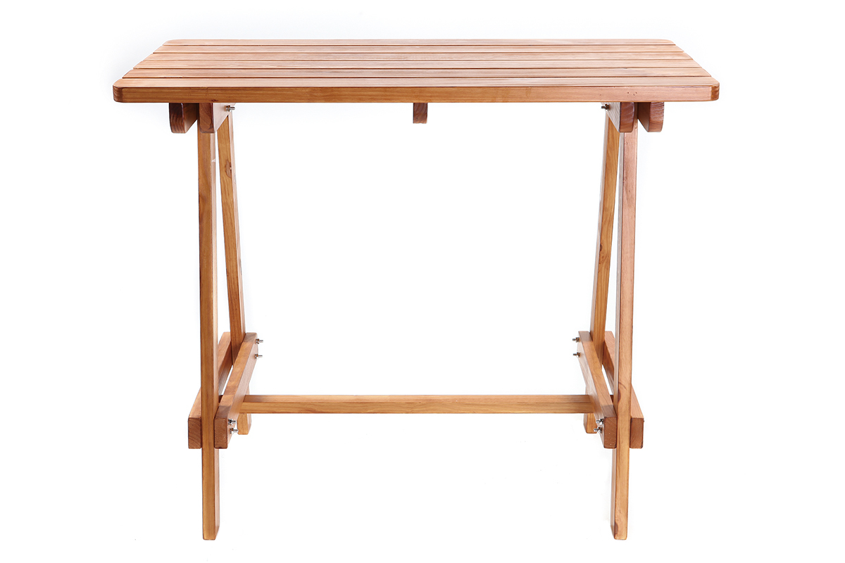 Bartisch aus Kiefern- und Teakholz BELLINI
