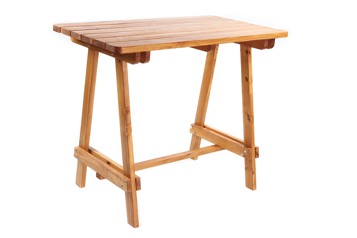 Bartisch aus Kiefern- und Teakholz BELLINI