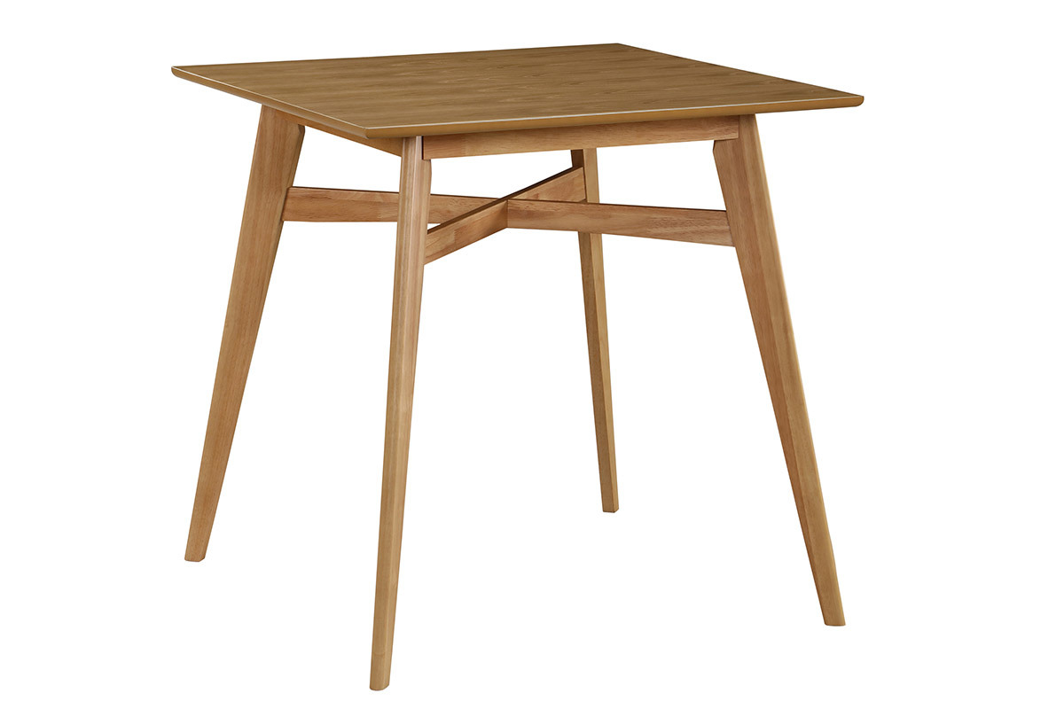 Bartisch quadratisch Holz hell LEENA