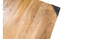 Bartisch quadratisch Industrie-Design Holz und Metall MADISON