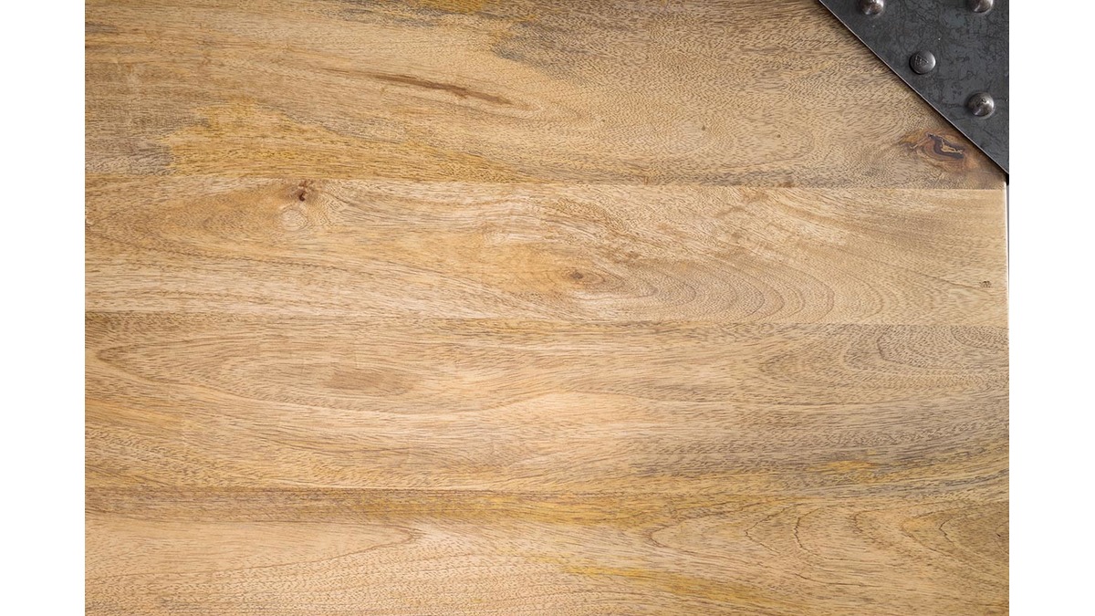 Bartisch rechteckig Industrie-Design Holz und Metall MADISON