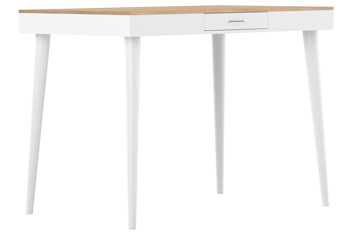 Bartisch skandinavisch wei und Holz STRIPE