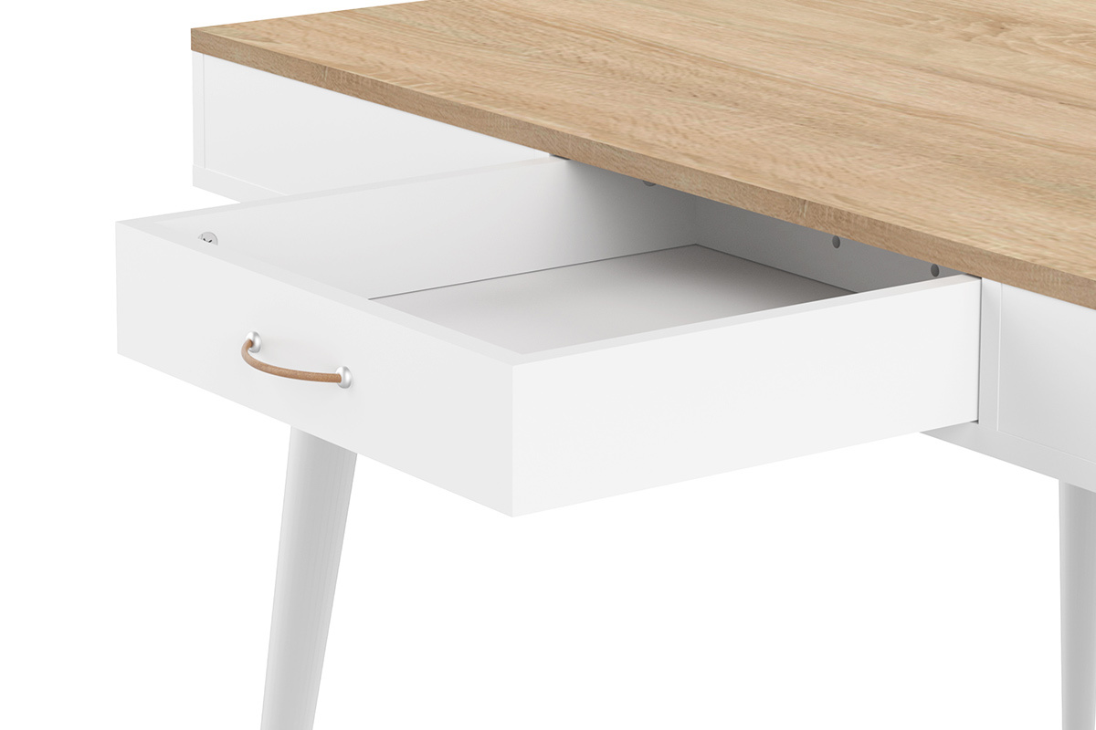 Bartisch skandinavisch wei und Holz STRIPE