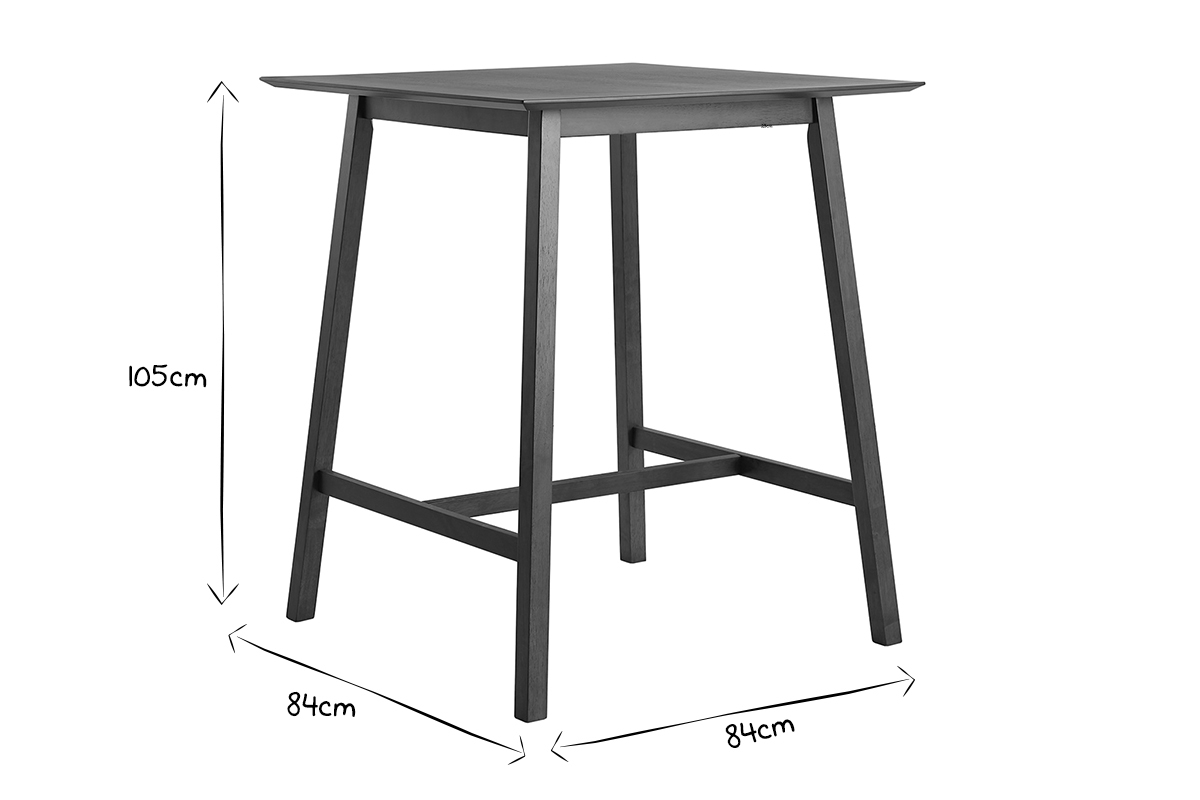 Bartisch Walnuss B90 cm RUSSELL