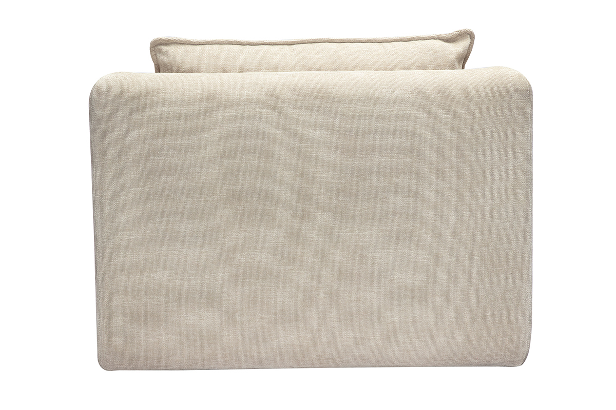 Beiger Konvertierbarer Sessel MAHAUT, Rckansicht.