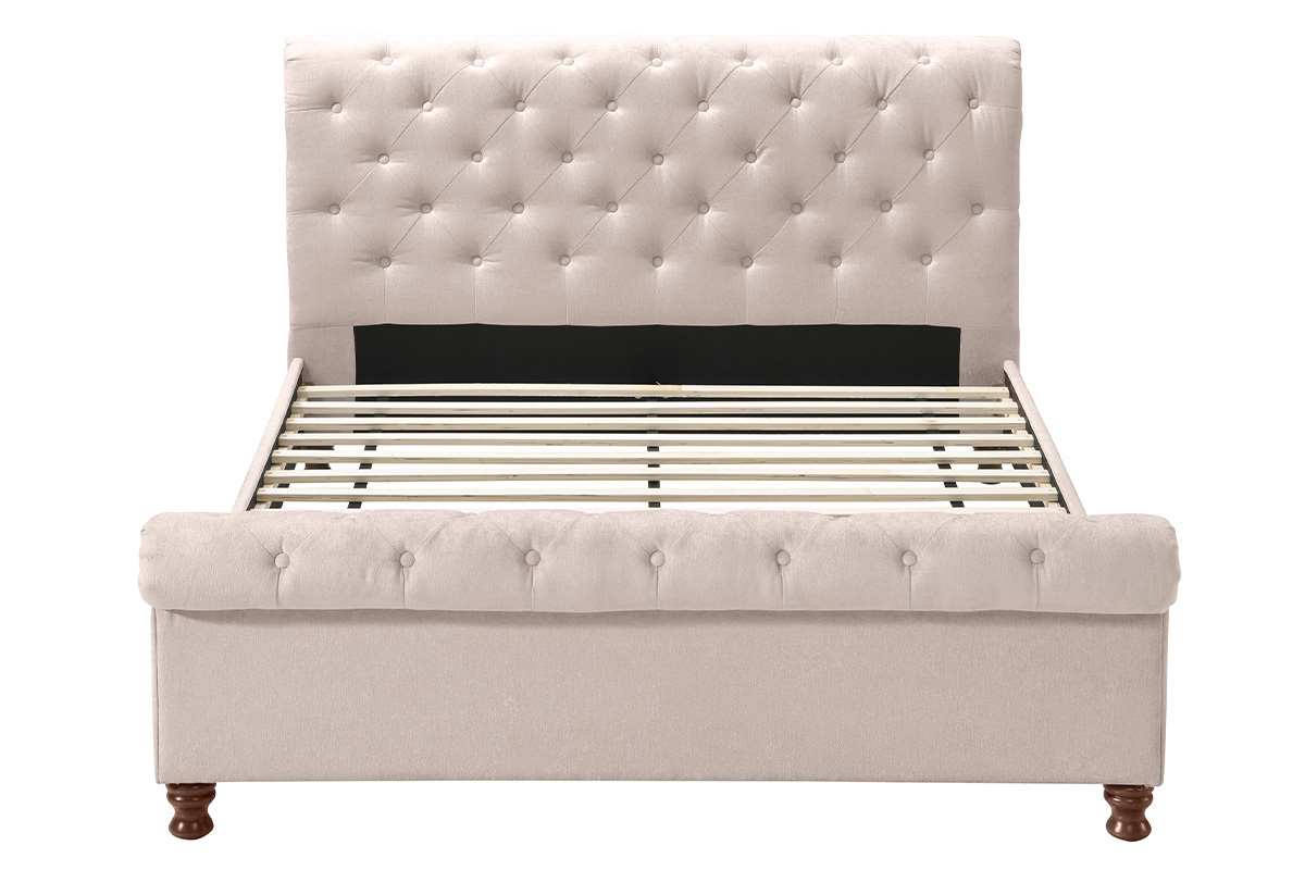 Bett 2 Personen 160 cm x 200 cm Samt RILEY
