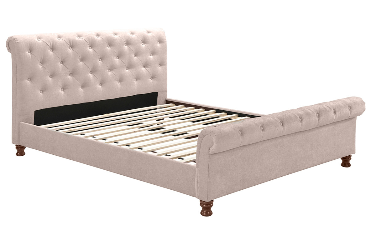 Bett 2 Personen 160 cm x 200 cm Samt RILEY