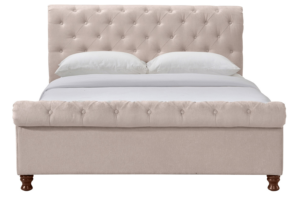 Bett 2 Personen 160 cm x 200 cm Samt RILEY
