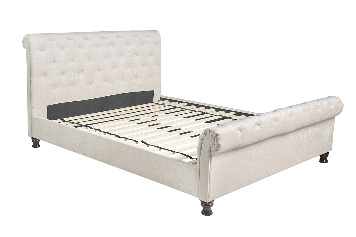 Bett 2 Personen 160 cm x 200 cm Samt RILEY