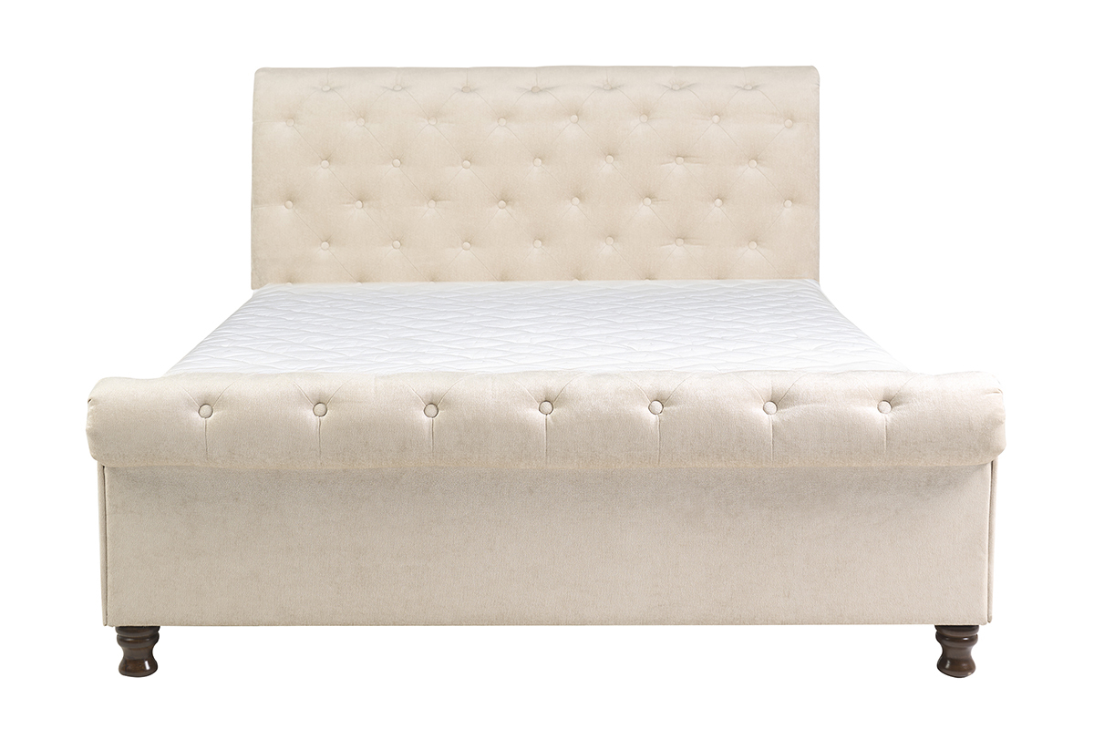 Bett 2 Personen 160 cm x 200 cm Samt RILEY