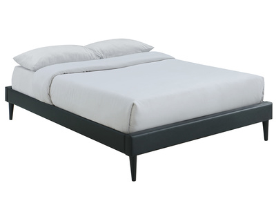 Bett für Erwachsene 160 x 200 cm mit schwarzem Bettkasten AYO
