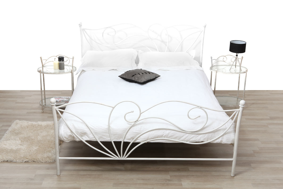 Bett im Barockstil 160x200 VENEZIA Wei