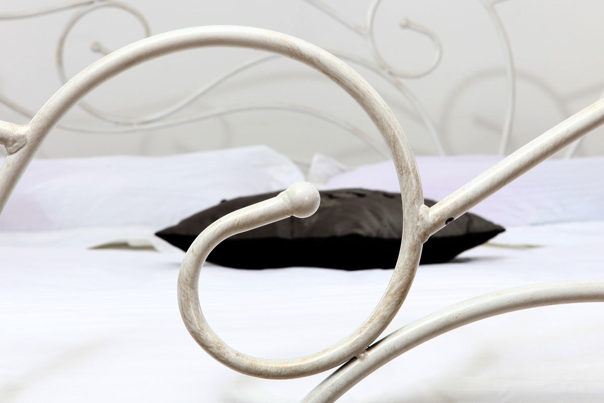 Bett im Barockstil 160x200 VENEZIA Wei