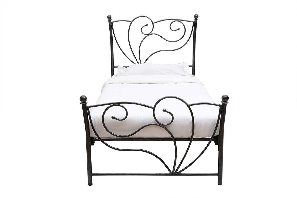 Bett im Barockstil 90x190 VENEZIA Schwarz