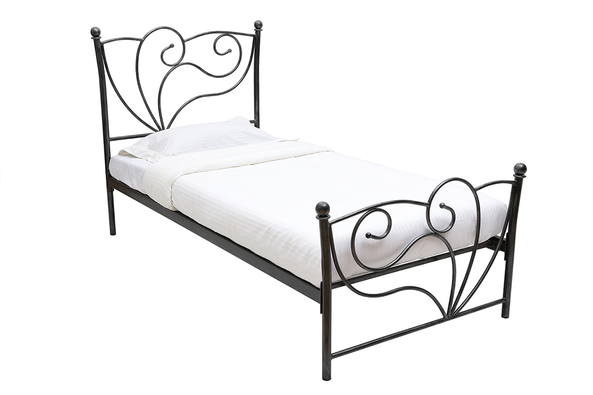 Bett im Barockstil 90x190 VENEZIA Schwarz