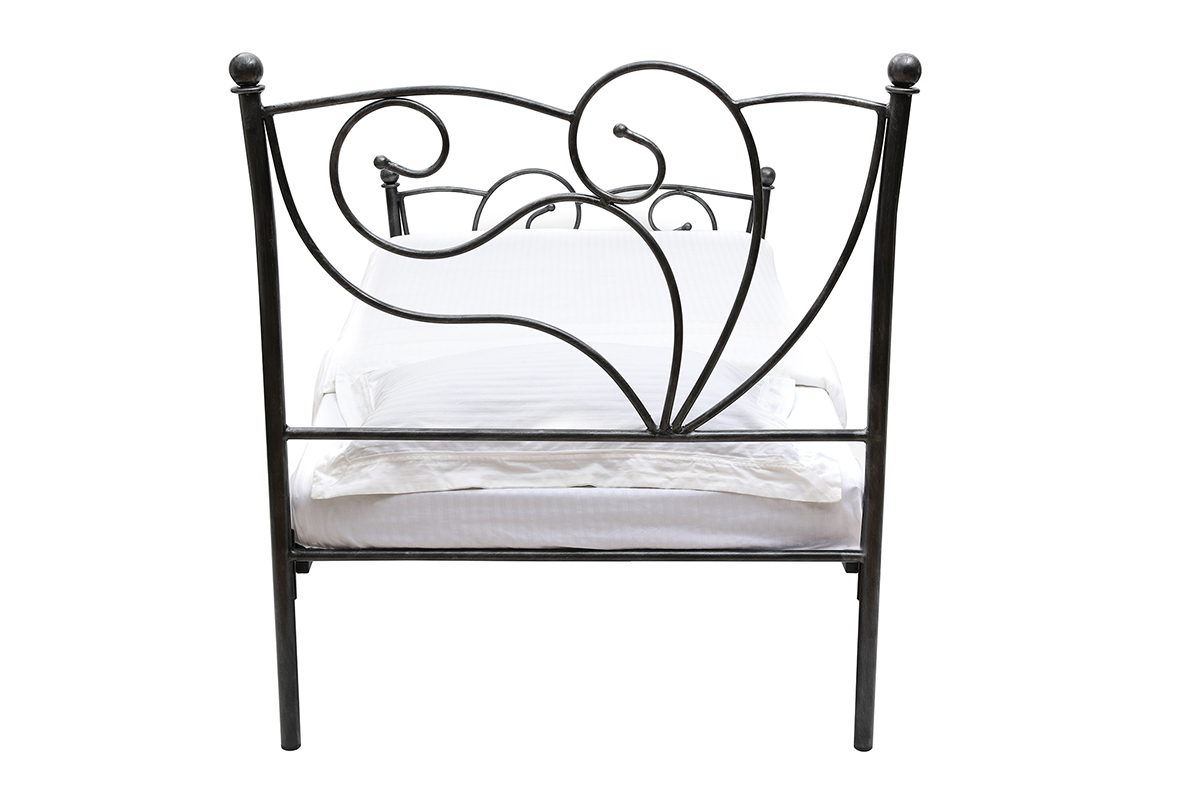 Bett im Barockstil 90x190 VENEZIA Schwarz