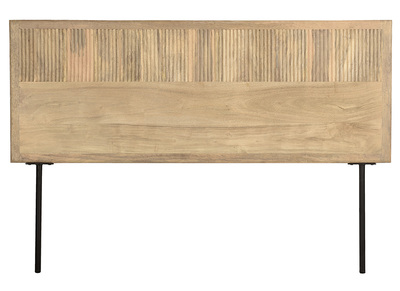 Miliboo Bettkopfteil Halciona – Dunkelgrau, Gepolstert, 160 Cm, Modernes Design