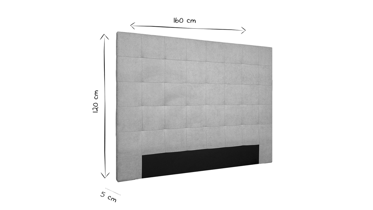 Bettkopfteil aus Samt gepolstert blau petrol 160cm HALCIONA