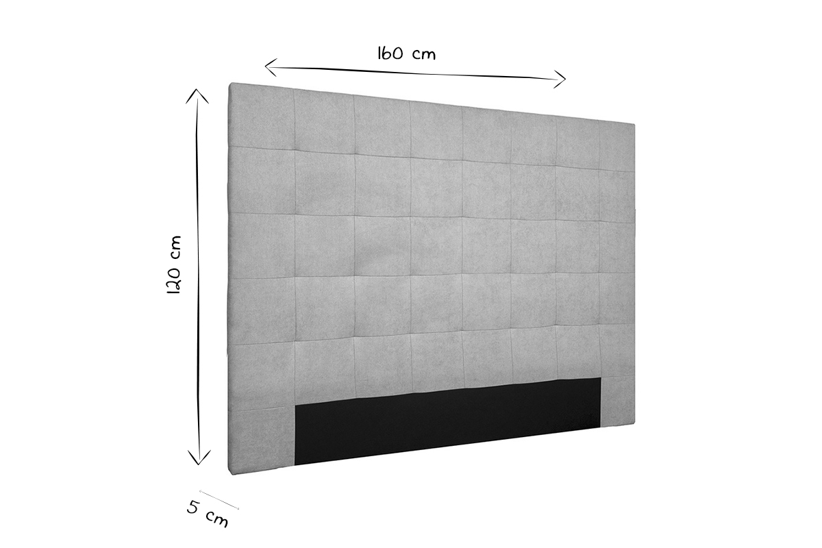 Bettkopfteil aus Samt gepolstert blau petrol 160cm HALCIONA