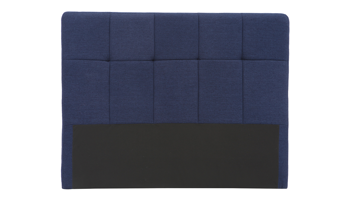 Bettkopfteil, dunkelblauer Stoff, 160 cm CLOVIS