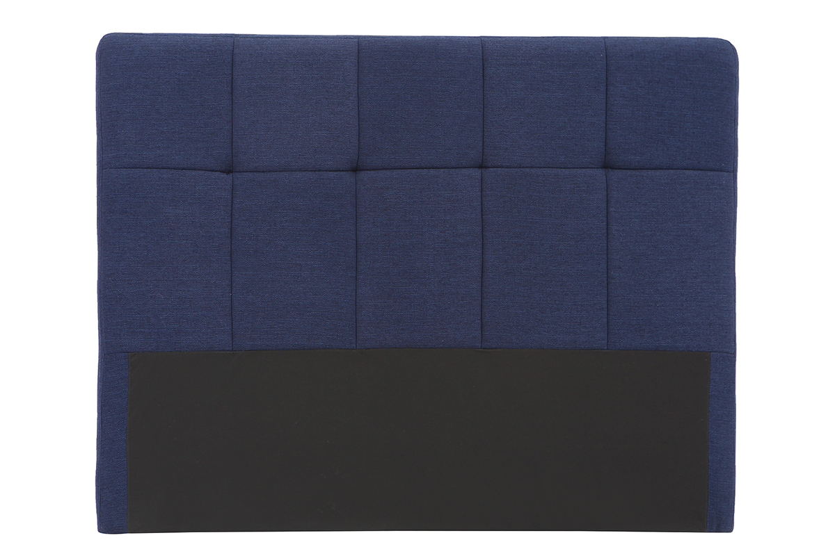 Bettkopfteil, dunkelblauer Stoff, 160 cm CLOVIS