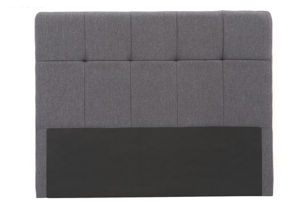 Bettkopfteil, dunkelgrauer Stoff, 160 cm CLOVIS