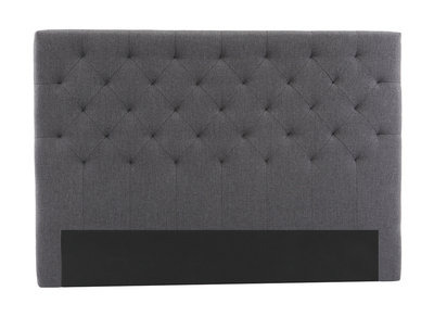 Bettkopfteil, dunkelgrauer Stoff, 160 cm ENGUERRAND