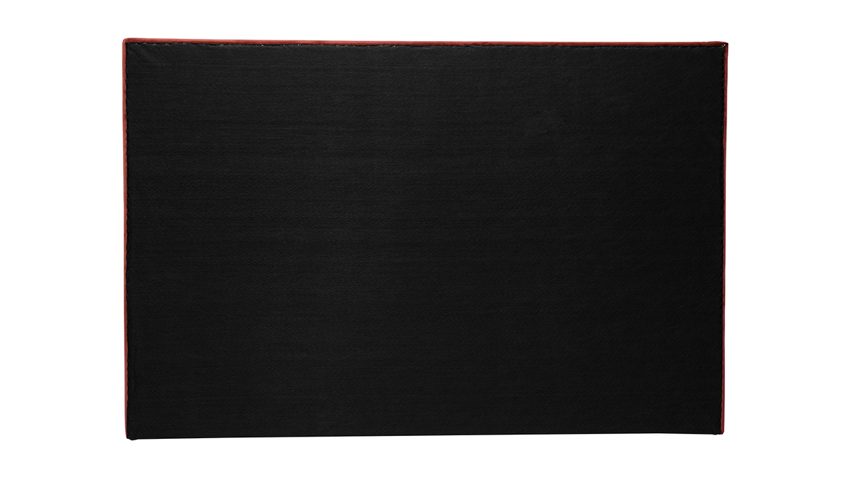 Bettkopfteil dunkelroter Samtstoff L170 cm LUTECE