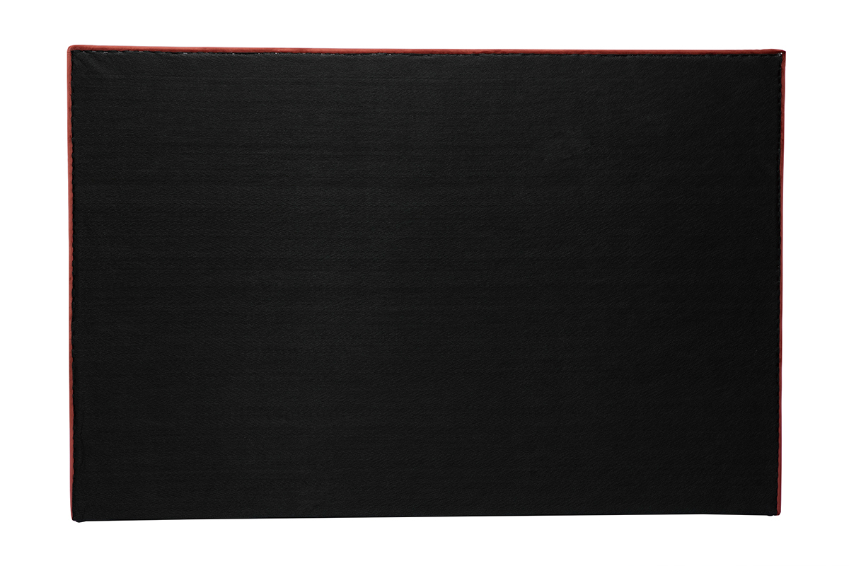 Bettkopfteil dunkelroter Samtstoff L170 cm LUTECE