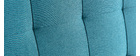 Bettkopfteil, gepolstert, aus blaugrünem Stoff, 160 cm HALCIONA