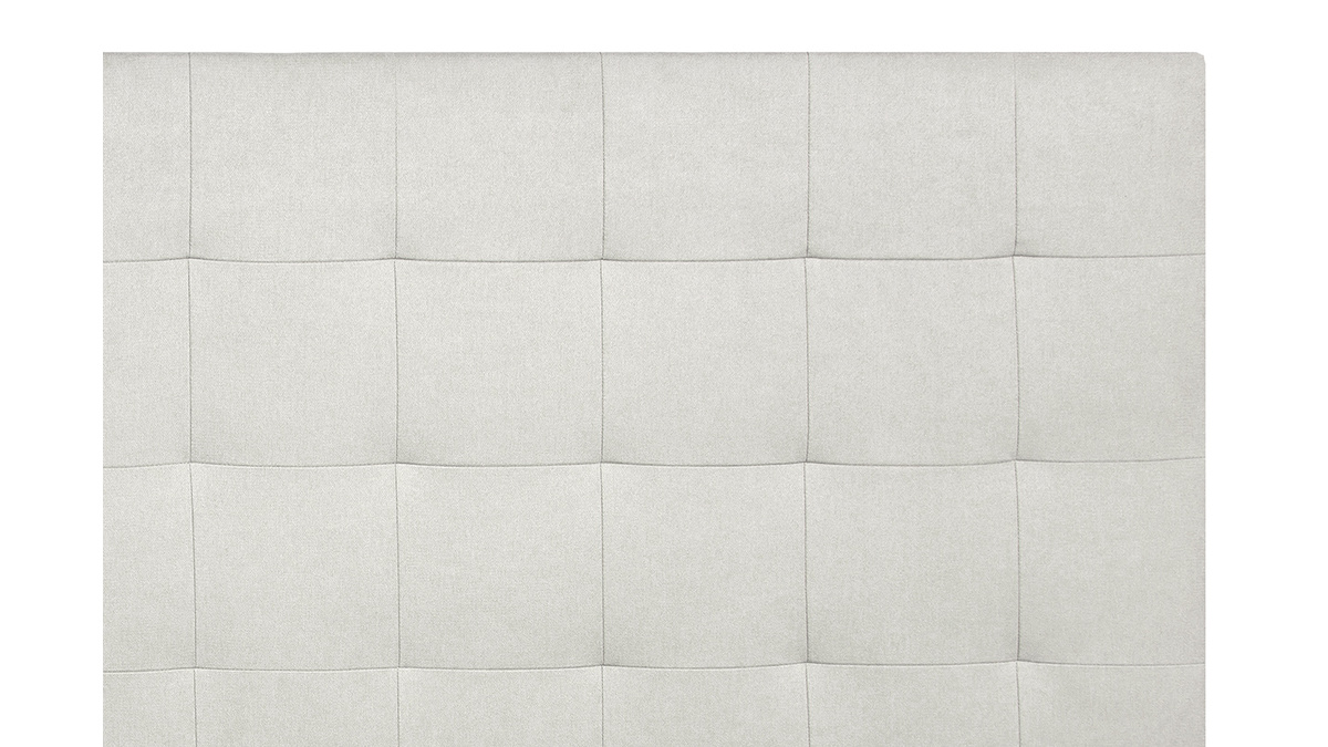 Bettkopfteil gepolstert beige Stoff 160 cm HALCIONA