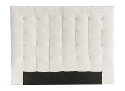 Bettkopfteil gepolstert beigefarbener Stoff 160 cm HALCIONA