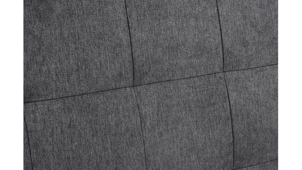 Bettkopfteil gepolstert grauer Stoff 180 cm HALCIONA