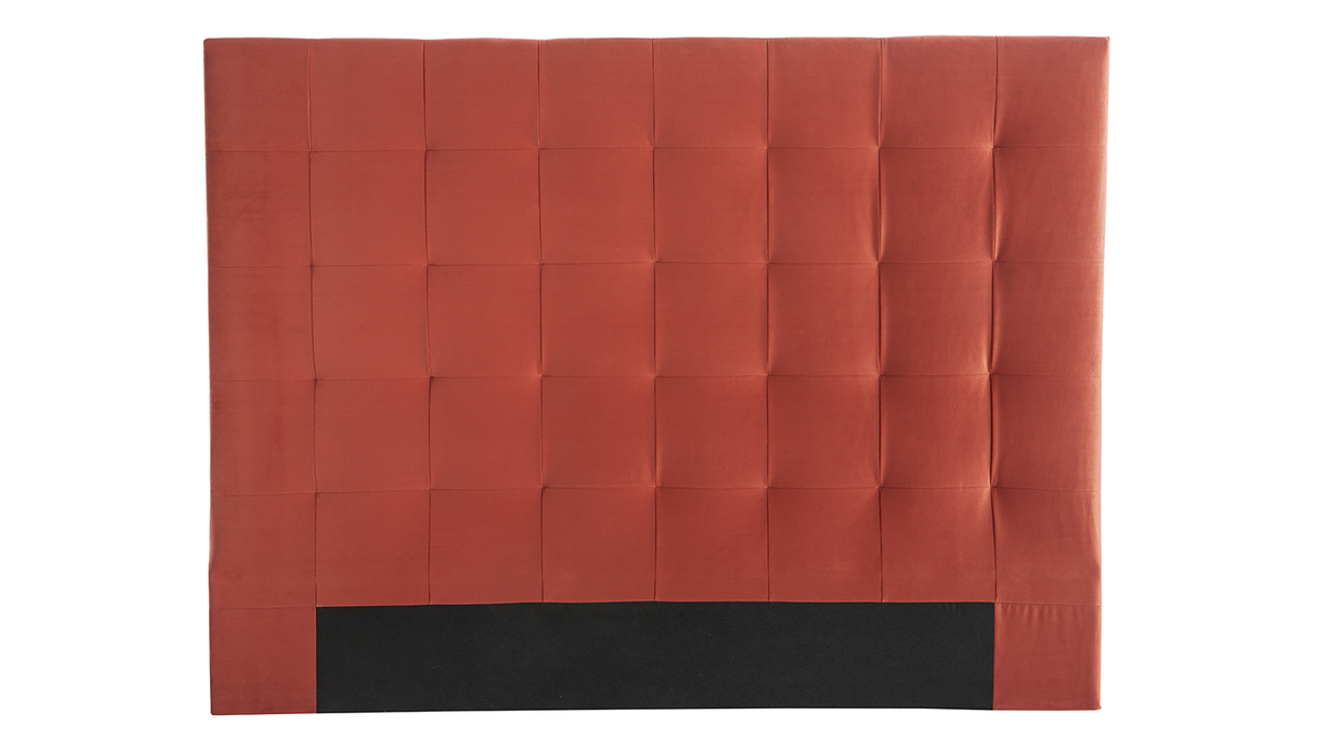 Bettkopfteil gepolstert in Terrakotta 160cm HALCIONA